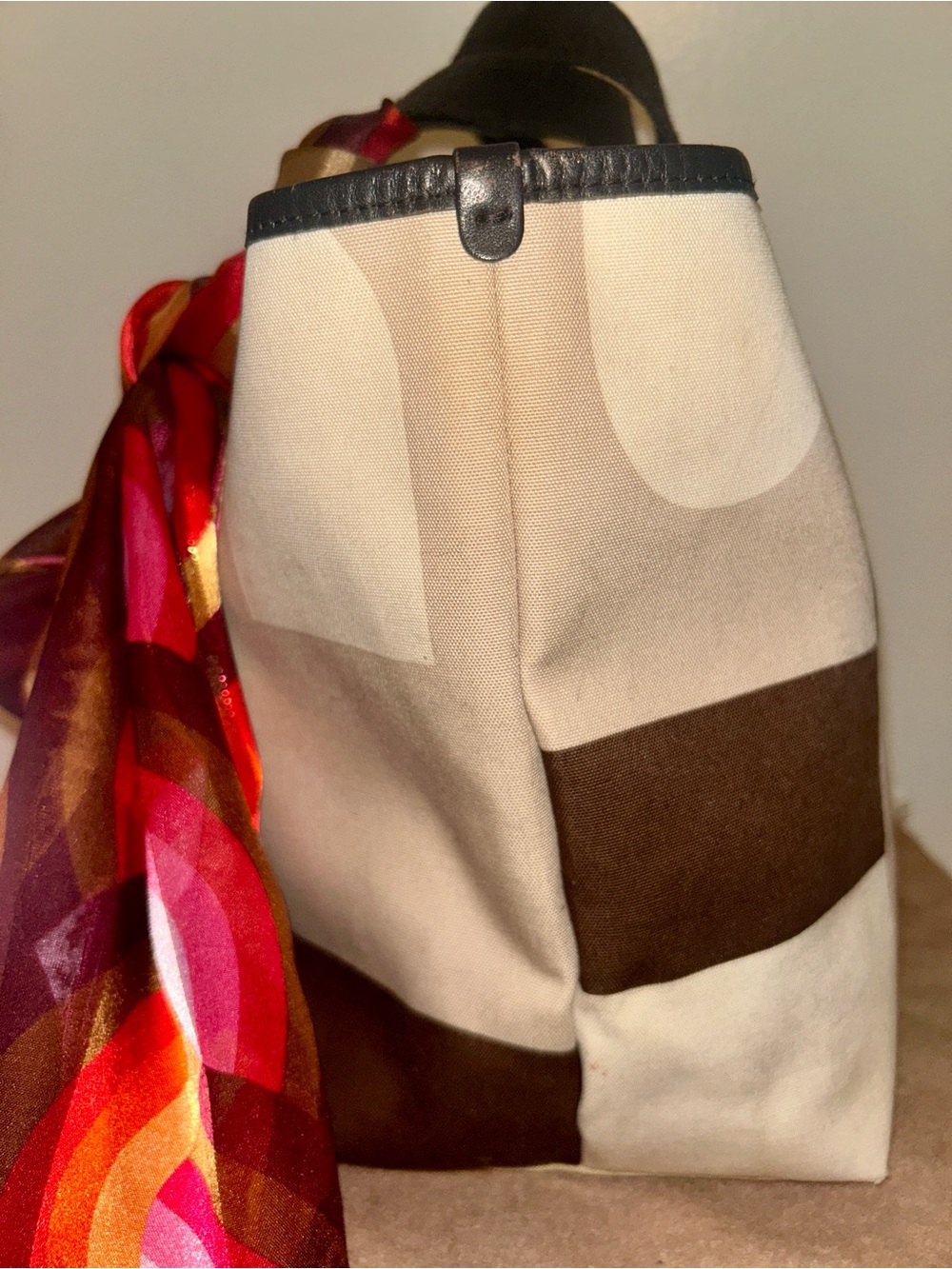 Bally "Busy B"Vintage Canvas Tote Bag - Picture 6 of 12